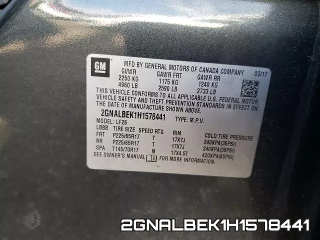 2GNALBEK1H1578441 фото 2