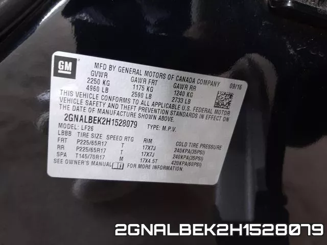 2GNALBEK2H1528079 фото 2