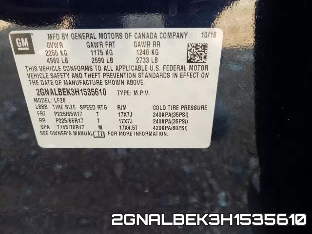 2GNALBEK3H1535610 фото 2