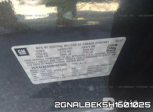 2GNALBEK5H1601025 фото 10