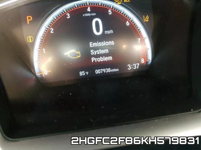 2HGFC2F86KH579831 фото 8