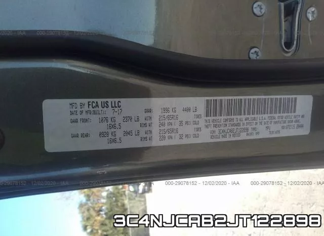 3C4NJCAB2JT122898 фото 10