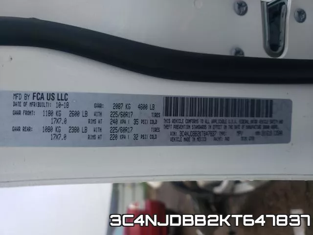 3C4NJDBB2KT647837 фото 2