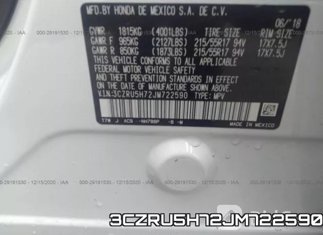 3CZRU5H72JM722590 фото 9