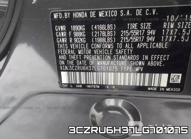3CZRU6H37LG701075 фото 9