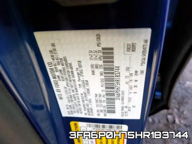 3FA6P0H75HR183744 фото 2