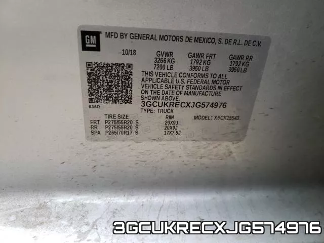 3GCUKRECXJG574976 фото 2