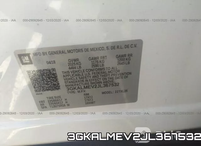 3GKALMEV2JL367532 фото 10