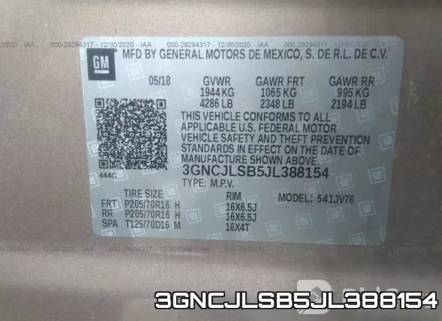 3GNCJLSB5JL388154 фото 10