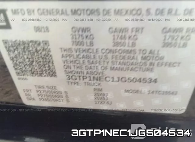 3GTP1NEC1JG504534 фото 9
