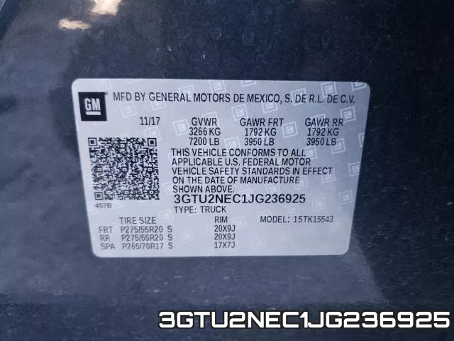 3GTU2NEC1JG236925 фото 2