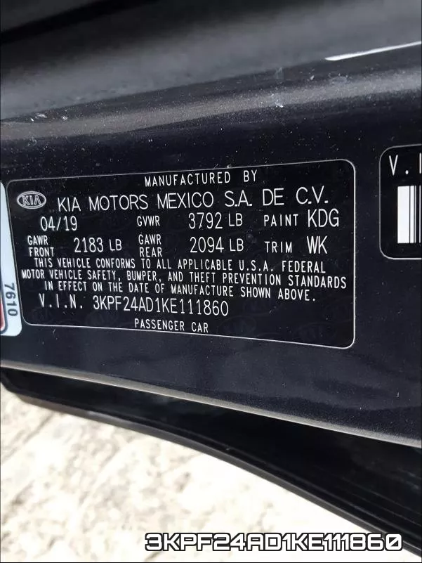 3KPF24AD1KE111860 фото 2