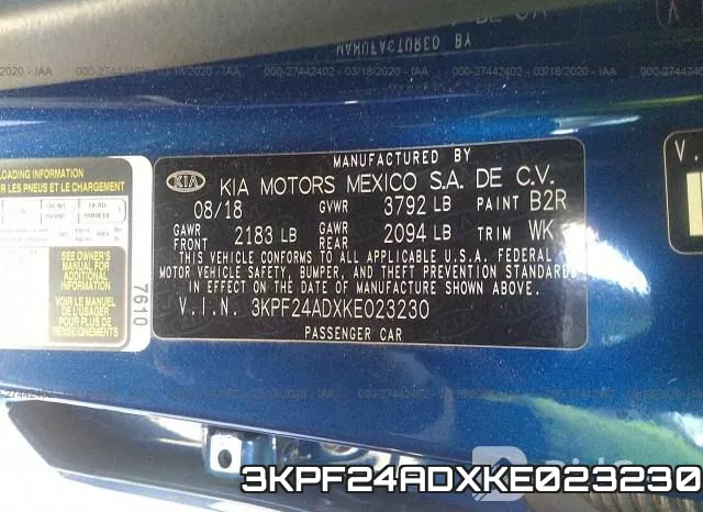 3KPF24ADXKE023230 фото 7