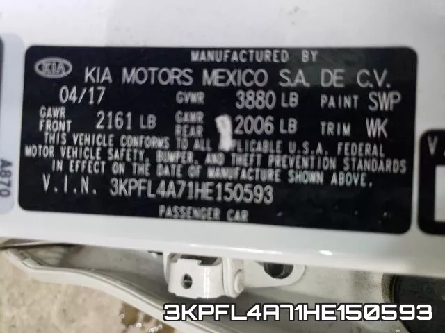 3KPFL4A71HE150593 фото 2