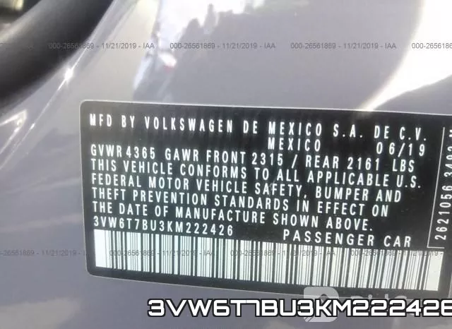3VW6T7BU3KM222426 фото 10