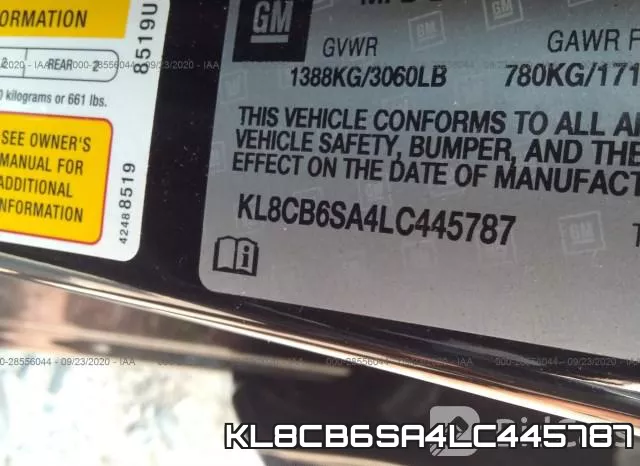 KL8CB6SA4LC445787 фото 10