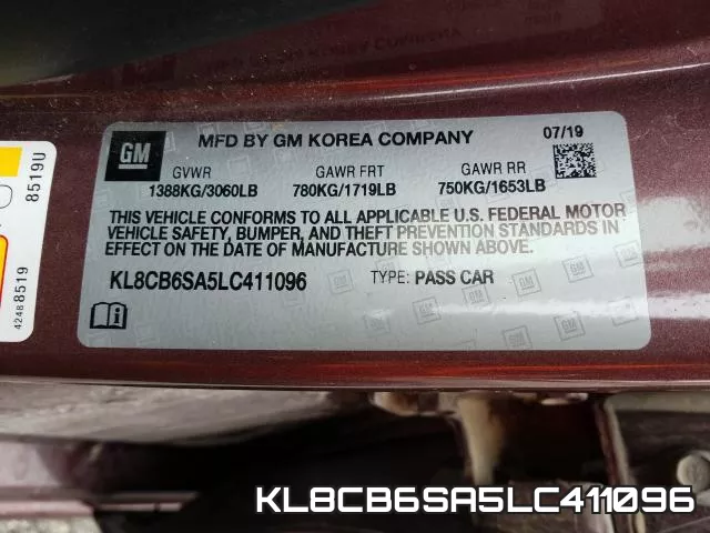 KL8CB6SA5LC411096 фото 2
