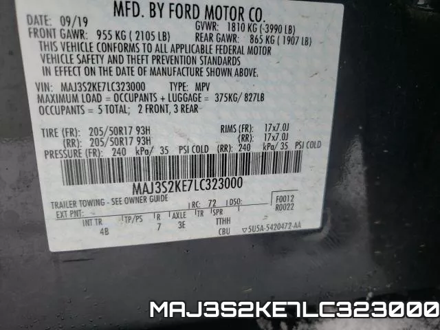 MAJ3S2KE7LC323000 фото 2