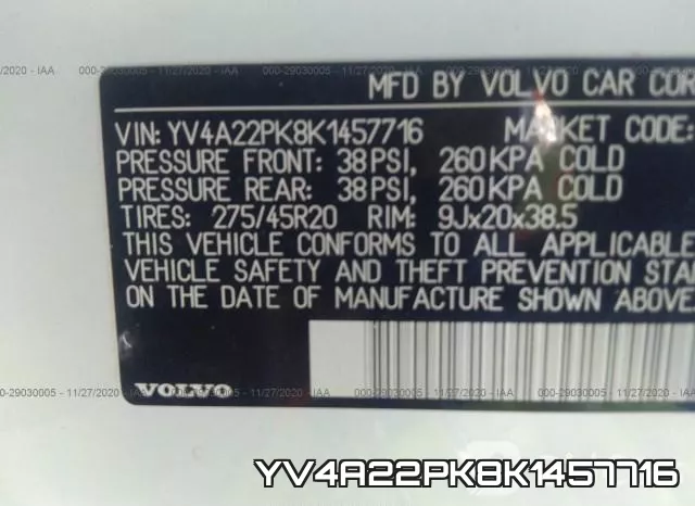 YV4A22PK8K1457716 фото 10