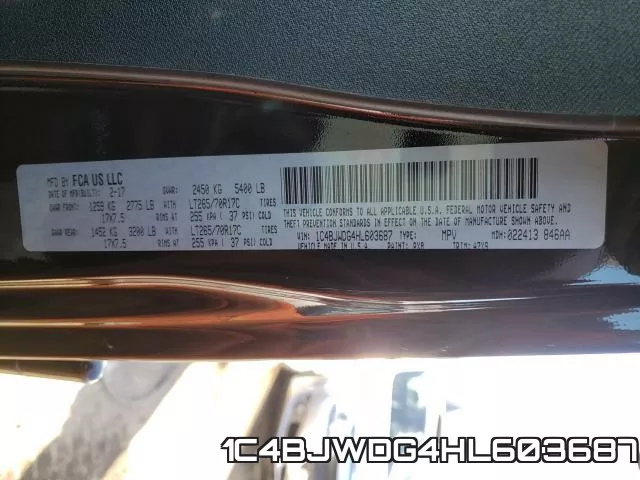 1C4BJWDG4HL603687 фото 2
