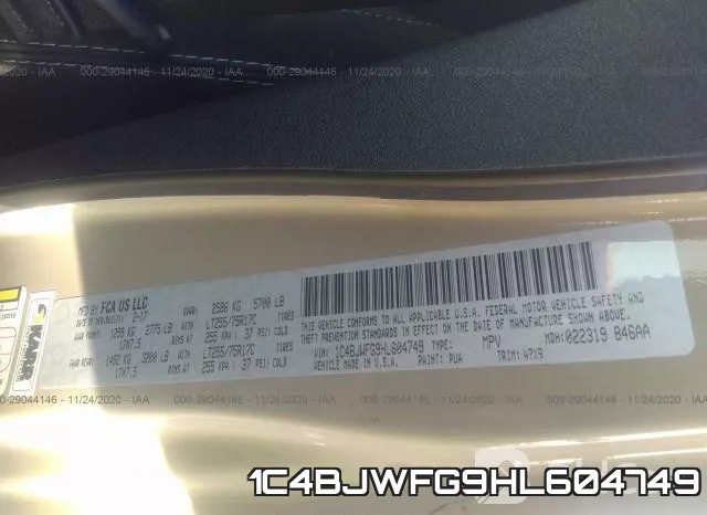 1C4BJWFG9HL604749 фото 10