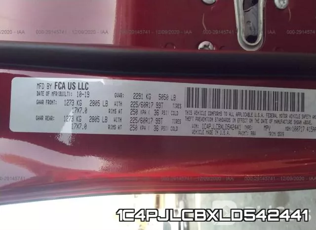1C4PJLCBXLD542441 фото 10