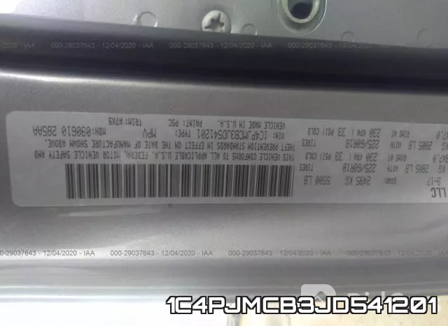 1C4PJMCB3JD541201 фото 10