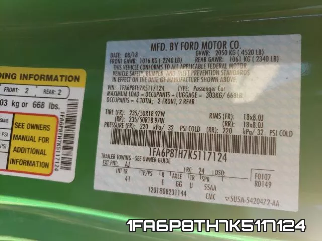 1FA6P8TH7K5117124 фото 2