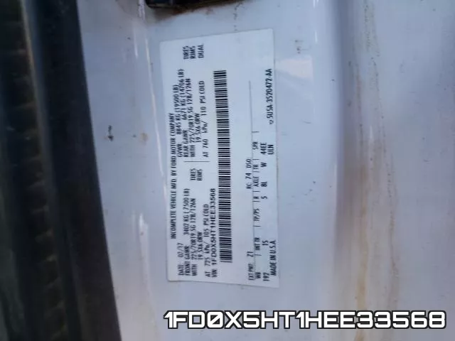 1FD0X5HT1HEE33568 фото 2