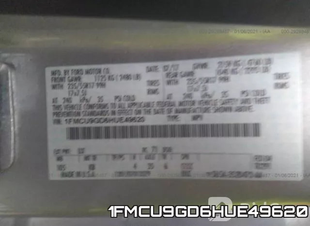 1FMCU9GD6HUE49620 фото 8