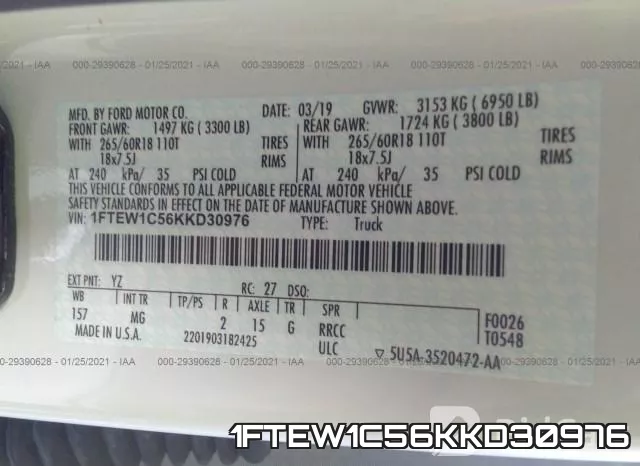 1FTEW1C56KKD30976 фото 9