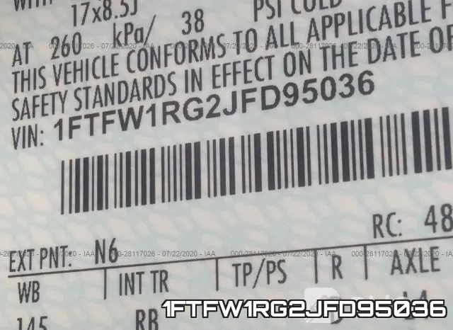 1FTFW1RG2JFD95036 фото 10