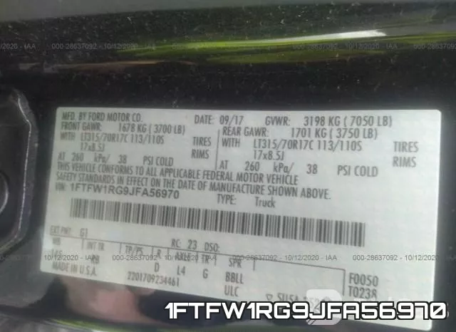 1FTFW1RG9JFA56970 фото 10
