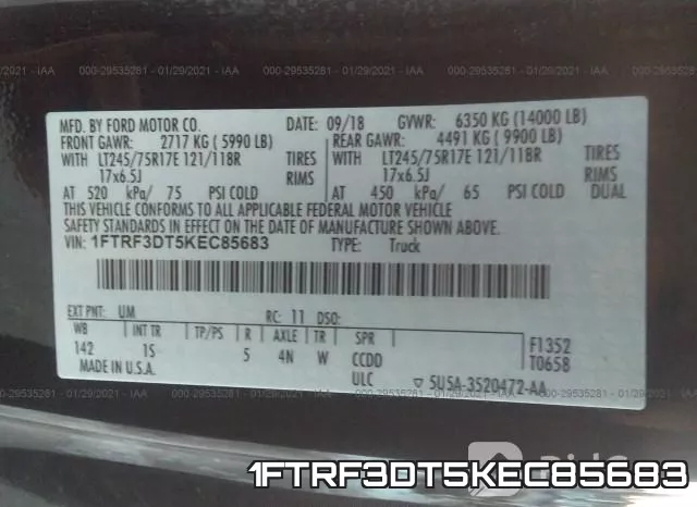 1FTRF3DT5KEC85683 фото 9