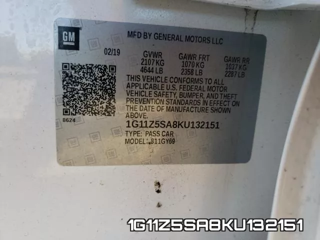1G11Z5SA8KU132151 фото 2