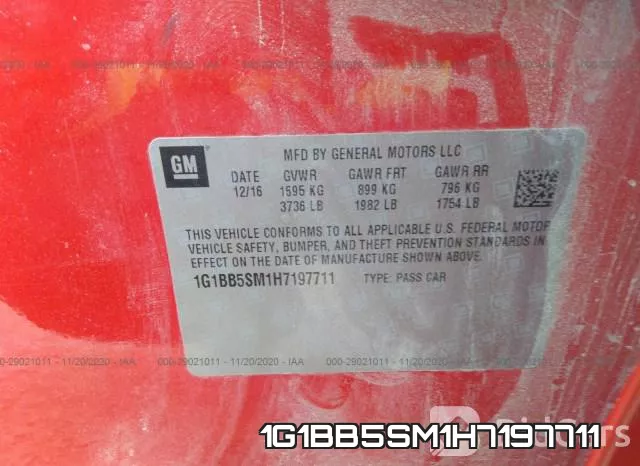 1G1BB5SM1H7197711 фото 8