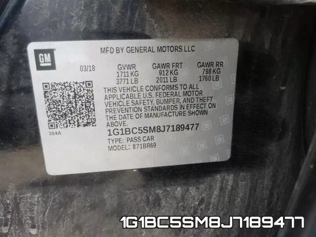 1G1BC5SM8J7189477 фото 2