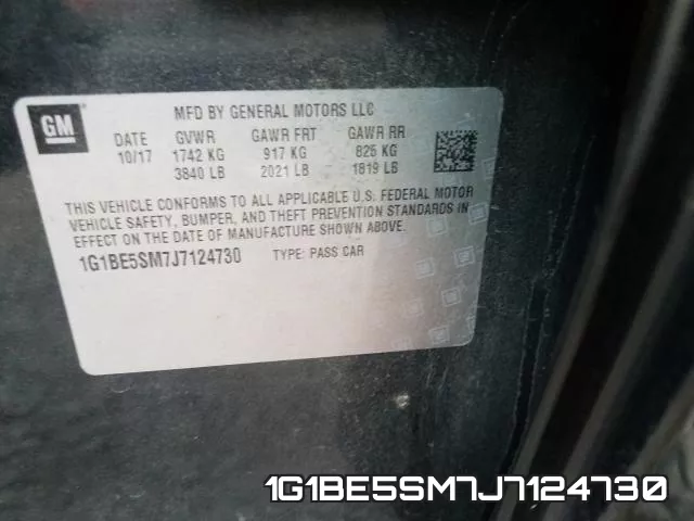 1G1BE5SM7J7124730 фото 2