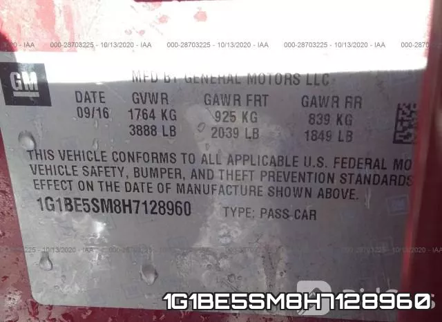 1G1BE5SM8H7128960 фото 9