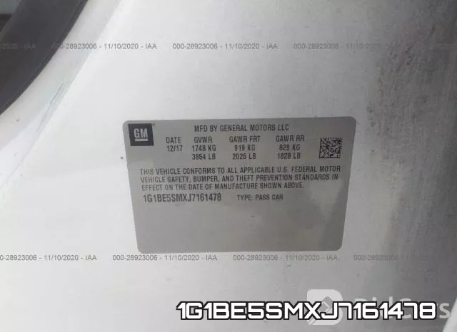 1G1BE5SMXJ7161478 фото 9