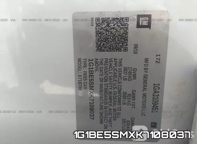 1G1BE5SMXK7108037 фото 10