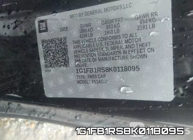 1G1FB1RS8K0118095 фото 9