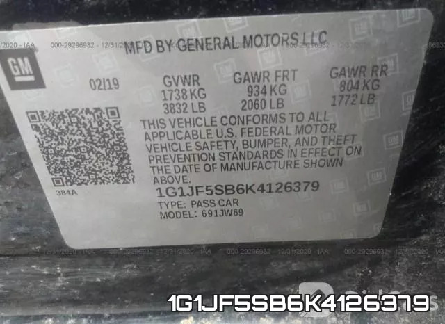 1G1JF5SB6K4126379 фото 9