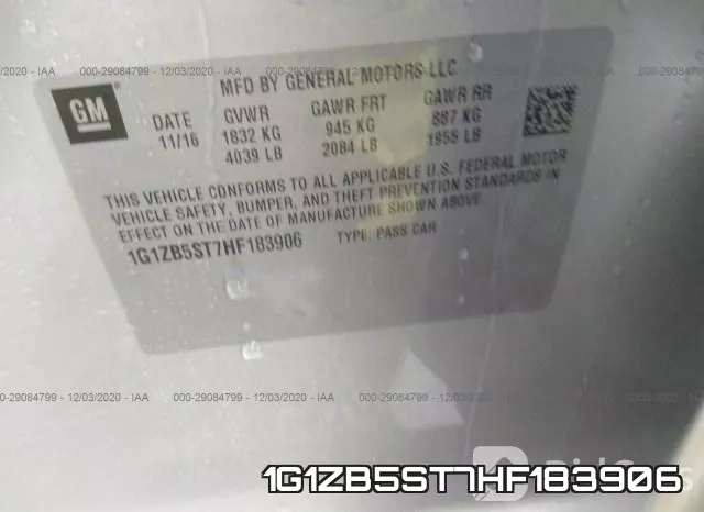 1G1ZB5ST7HF183906 фото 10