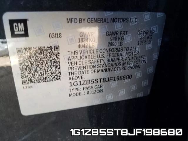 1G1ZB5ST8JF198680 фото 2