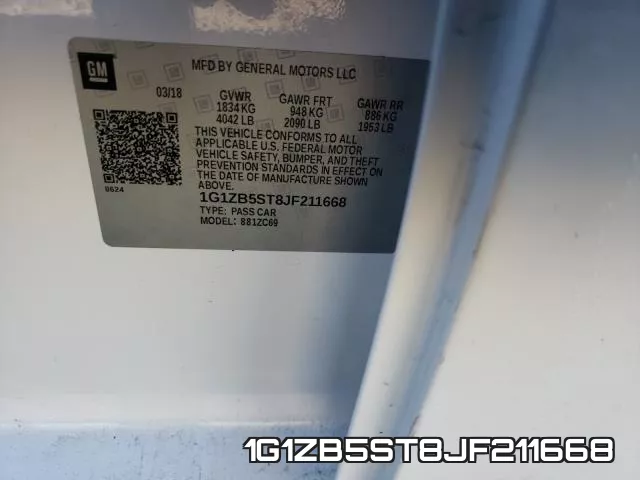 1G1ZB5ST8JF211668 фото 2