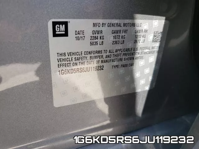 1G6KD5RS6JU119232 фото 2