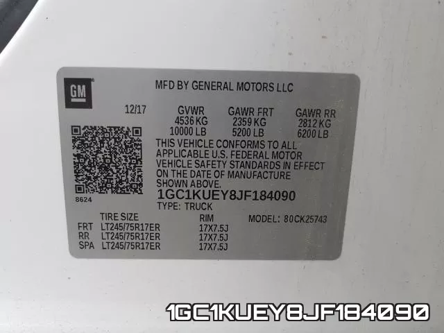 1GC1KUEY8JF184090 фото 2
