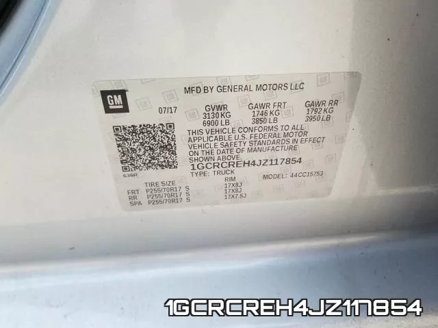 1GCRCREH4JZ117854 фото 2