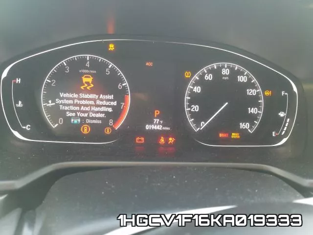 1HGCV1F16KA019333 фото 8